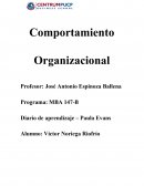 Trabajo liderazgo. Comportamiento Organizacional
