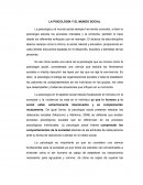 LA PSICOLOGÍA Y EL MUNDO SOCIAL