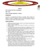 El sistema financiero y la banca