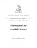 ENSAYO SOBRE LA CREACIÓN DE VALOR COMPARTIDO