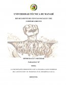 LA PARTICIPACIÓN DEMOCRÁTICA DE LA CIUDADELA SANTO DOMINGO DEL CANTÓN JUNÍN Y SU INCIDENCIA EN EL DESARROLLO LOCAL