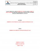 PLAN DE TRABAJO DE LA RED DE NOMBRE DE LA RED DE LA IGLESIA