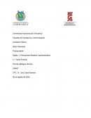 Presupuesto Maestro y generalidades