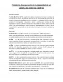 Problema de expansión de la capacidad de un sistema de potencia eléctrica