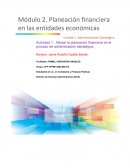 Planeación financiera en las entidades económicas