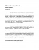 Etica educativa desde la función docente