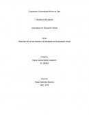 Resumen del rol del docente y el estudiante en la educación virtual