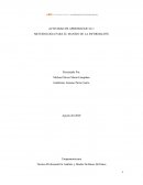 METODOLOGIA PARA EL MANEJO DE LA INFORMACIÓN