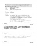 Asignación a Cargo del Docente. Examen Inicial
