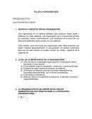 TALLER LA ORGANIZACIÓN