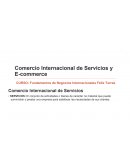 COMERCIO INTERNACIONAL DE SERVICIOS Y ECOMMERCE