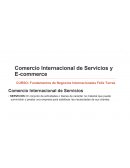 COMERCIO INTERNACIONAL DE SERVICIOS Y ECOMMERCE