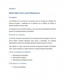 Introducción a las finanzas
