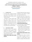 USO Y FUNCIONAMIENTO DE LOS SERVIDORES DE CORREO Y PROXY