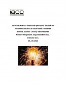 Relacionar principios básicos del fenómeno eléctrico a situaciones cotidianas