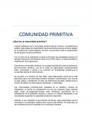 COMUNIDAD PRIMITIVA