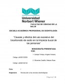 Causas y efectos del uso excesivo del bicarbonato de sodio