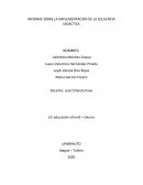 INFORME SOBRE LA IMPLEMENTACION DE LA SECUENCIA DIDACTICA