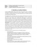 Evidencia 2- Cambio climático en el contexto nacional