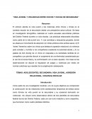 Vida juvenil y violencia entre chicos de secundaria