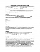 Contrato de arrendamiento de vehiculo Uber