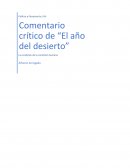 Comentario crítico de “El año del desierto”