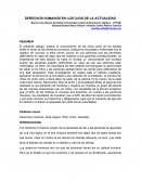 DERECHOS HUMANOS EN LOS OJOS DE LA ACTUALIDAD