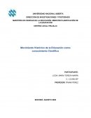 Evolución Historica de la Educación como conocimiento científico