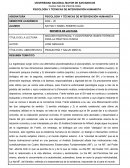 REPORTE DE LECTURA PSICOLOGIA HUMANISTA