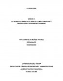 EL MUNDO EXTERNO Y LA VERDAD COMO CONDICION Y FINALIDAD DEL PENSAMIENTO HUMANO