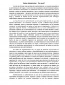 Saber Administrar. Por qué?