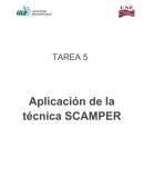 APLICACION DE LA TECNICA SCAMPER