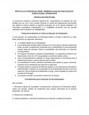 PROTOCOLO ATENCIÓN EN CRISIS “PRIMEROS AUXILIOS PSICOLÓGICOS” EVENTUALIDAD CORONAVIRUS
