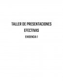 TALLER DE PRESENTACIONES EFECTIVAS