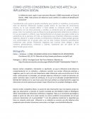 La influencia social