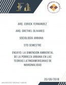LA DIMENSIÓN AMBIENTAL DE LA POBREZA URBANA EN LAS TEORIAS LATINOAMERICANAS DE MARGINALIDAD