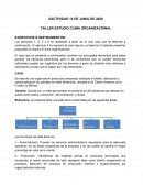 TALLER ESTUDIO CLIMA ORGANIZACIONAL