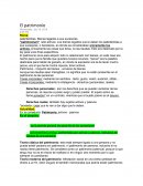 El patrimonio. Bienes