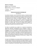 TÉCNICAS DE ANÁLISIS DE INFORMACIÓN