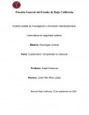 Cuestionario “comprender la violencia”