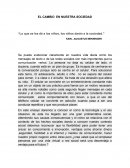 EL CAMBIO EN NUESTRA SOCIEDAD