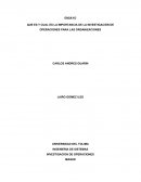 QUE ES Y CUAL ES LA IMPORTANCIA DE LA INVESTIGACIÓN DE OPERACIONES PARA LAS ORGANIZACIONES