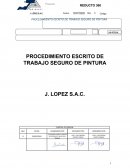 PROCEDIMIENTO ESCRITO DE TRABAJO SEGURO DE PINTURA