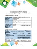 Guía de Actividad y Rúbrica de Evaluación - Fase 2 - Decidir e informar el proyecto