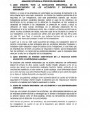 Analisis pelicula tiempos modernos