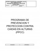 PROGRAMA DE PREVENCION Y PROTECCION CONTRA CAIDAS EN ALTURAS (PPCC)