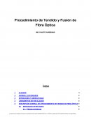 Procedimiento de Tendido y Fusión de Fibra Óptica