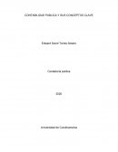 CONTABILIDAD PUBLICA Y SUS CONCEPTOS CLAVE