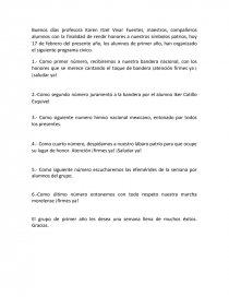 PROGRAMA CIVICO Y EFEMERIDES. Página 1