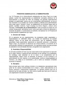 PRINCIPIOS GENERALES DE LA ADMINISTRACIÓN